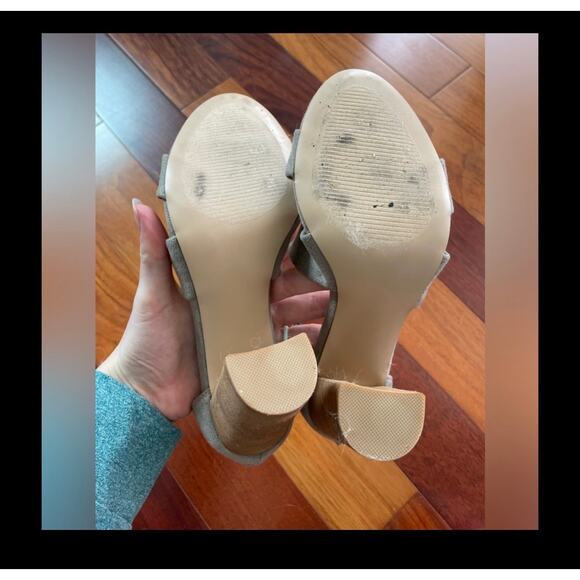 CARLOS SANTANA Women's Laura Strappy Heeled Sandals 8M Tan Suede Fabric - Picture 8 of 11